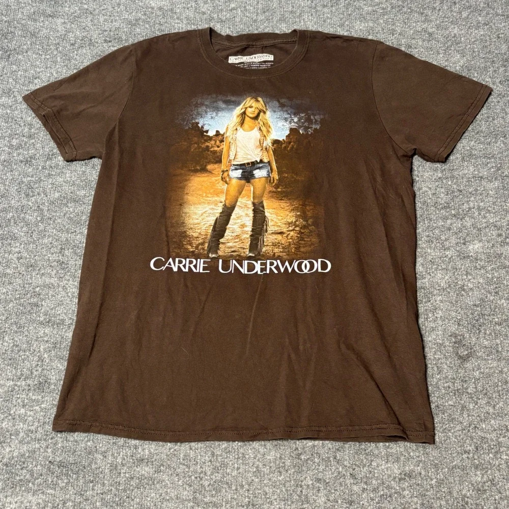 Lot of 3 Country Music Shirts Mens Medium Dierks Bentley Carrie Underwood Rucker